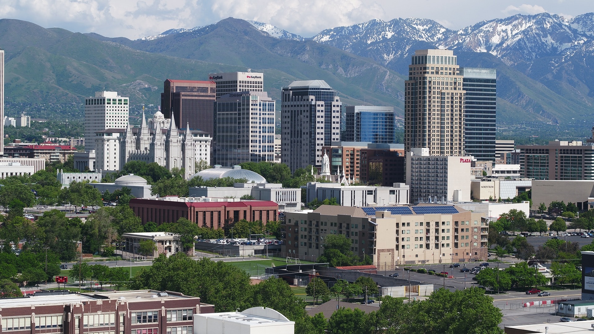 View of the skyline of downtown Salt Lake City