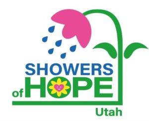 logo with tulip that says showers of hope Utah